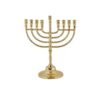 חנוכייה קלאסית מנחושת דגם עיגולים