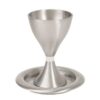 גביע קידוש + תחתית אלומיניום דגם פס