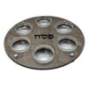 צלחת פסח מעץ דמוי שיש עם צלוחיות תואמות