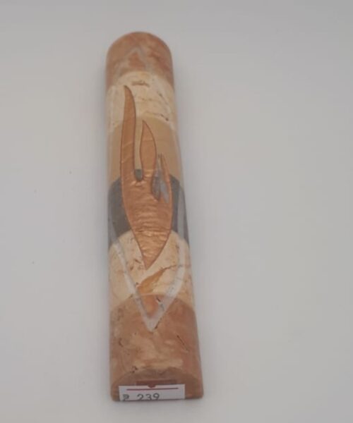 בית מזוזה אבן מעורב חצי עגול ש' זהב