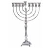 חנוכיית כסף טהור ליבני ריקוע (M)