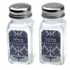 מלח ופלפל מעוצב מוטיב חוזר אפור