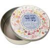 קופסת תכשיטים עגולה הדפס פרחוני