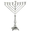 חנוכייה חבד מכסף טהור דגם גמלא (S)