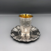 סט כוס קידוש + צלחת כסף טהור 925 דגם מונמרט