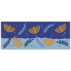 ראנר חנוכה תואם חנוכייה עלים כחול צהוב