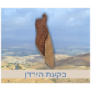 מזוזה מעץ בצורת ארץ ישראל "בקעת הירדן" בגודל 17 ס"מ