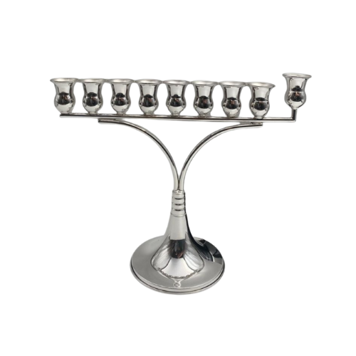 חנוכיית כסף טהור 925 בעיצוב קלאסי