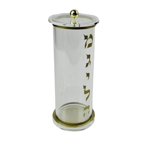 בית מגילה גלילי בצבע זהב עם סגירת מגנט