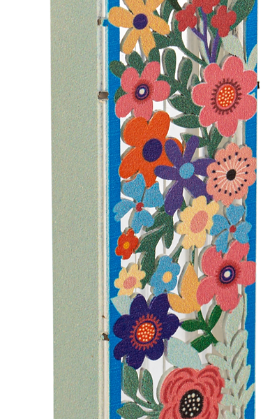 מזוזה פרחי אביב - עיצוב קיר מרשים