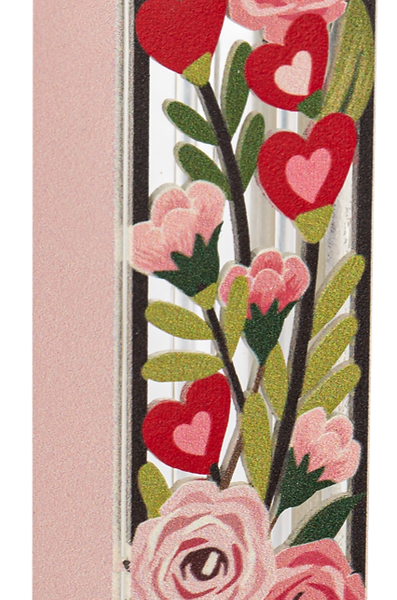 בית מזוזה מעוצב שושנים ולבבות - מתנה לבית