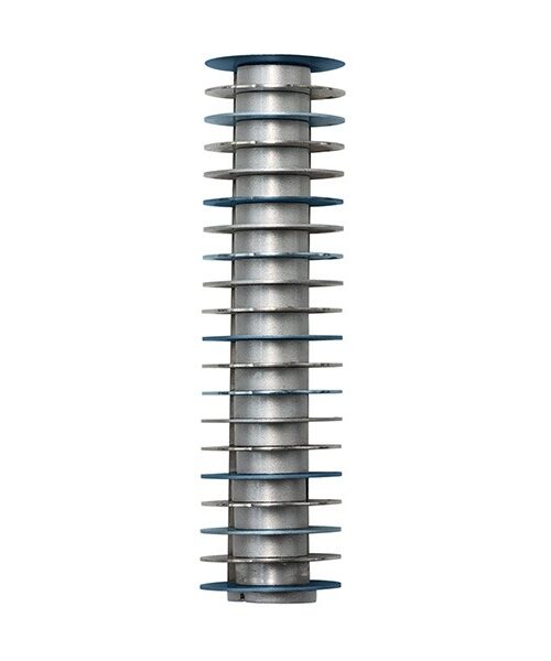 מזוזה לקלף 10 ס"מ - 20 דיסקיות - אפורים