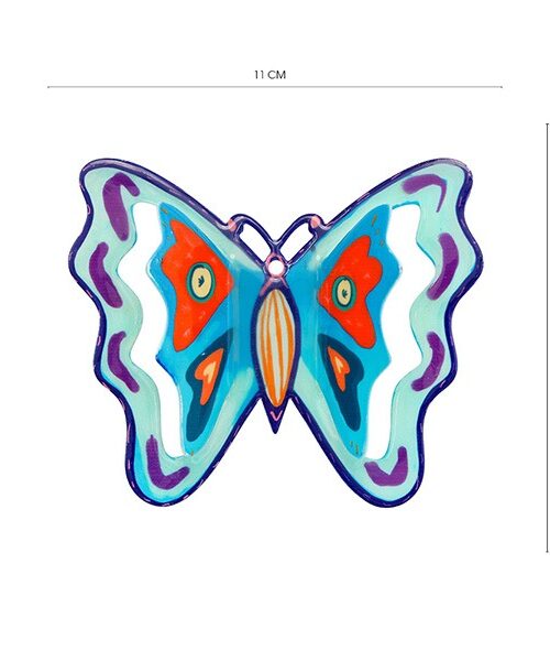 פרפר קטן - צבעוני + תכלת 11*9 ס"מ