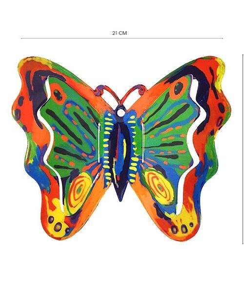 פרפר גדול מאוד - צבעוני חזק 21*18 ס"מ