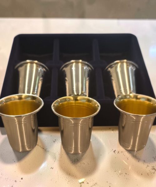 שישיית כוסות ליקר כסף טהור 103 גרם