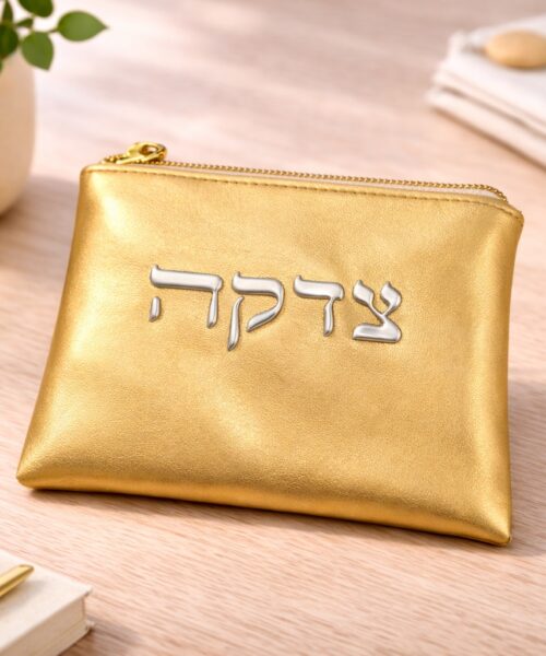 נרתיק לצדקה דמוי עור